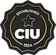 CIU badge — a dark circular seal with gold border reading CIU Established 1924